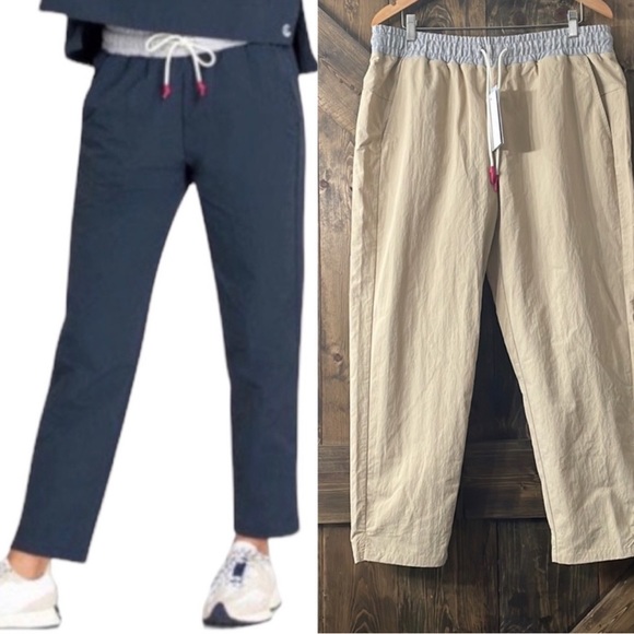 Johnny Was Nylon Taper Leg Workout Pant In Tan - Picture 5 of 8